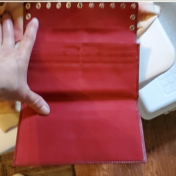 Lauren Ralph Lauren leather wallet claret l‎ - Picture 6 of 10